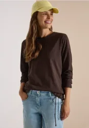 Langarm Shirt mit Rundhals und Tunnelzug