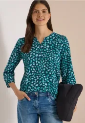 3/4-Arm Shirt im Tunika-Look
