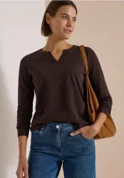 Langarm Shirt im Tunika-Look