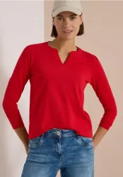 Langarm Shirt im Tunika-Look