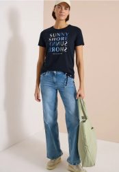 Kurzarm Shirt in Ausbrenner