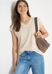 Kurzarm Shirt mit V