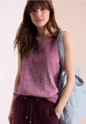 Top aus Jersey im Garment Dye Look