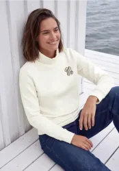 Langarm Shirt mit Turtle Neck und Print