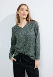 Bluse mit Minimalprint