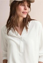 Bluse in Unifarbe