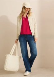 Bluse in Unifarbe