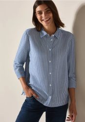 Gestreifte Seersucker Bluse