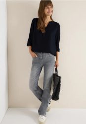 Bluse in Unifarbe