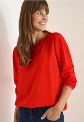 Bluse in Unifarbe