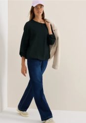 Bluse in Unifarbe