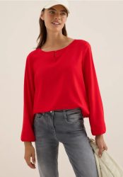 Bluse in Unifarbe