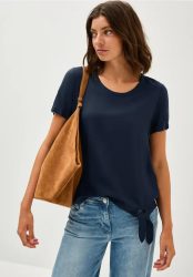 Bluse mit Knotendetail