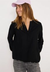 Split Neck Bluse