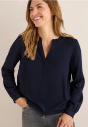 Split Neck Bluse