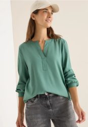 Split Neck Bluse