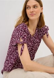 Gemustertes Blusenshirt