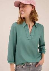 Bluse in Unifarbe