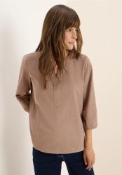 Split Neck Cordbluse