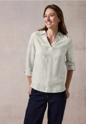 Bluse mit Folienprint