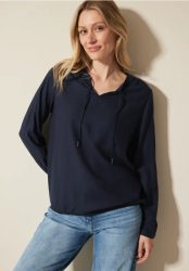 Bluse mit elastischem Saum
