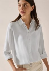 Hemdbluse in Unifarbe