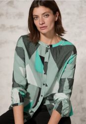 Bluse mit grafischem Muster