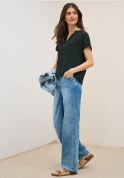 Bluse in Unifarbe