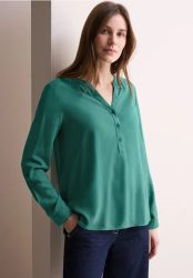 Bluse in Unifarbe