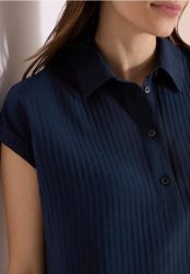 Dropped Shoulder Bluse mit Struktur