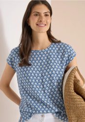Dropped Shoulder Bluse mit Rundhals