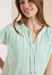 Dropped Shoulder Bluse mit Struktur