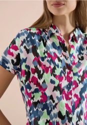 Dropped Shoulder Blusenshirt mit Print