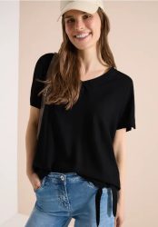 Blusenshirt mit V