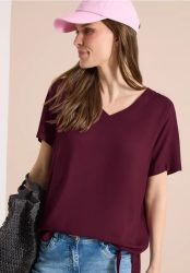 Blusenshirt mit V