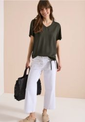 Blusenshirt mit V