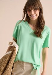 Blusenshirt mit V