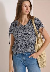 Blusenshirt mit gerafftem Detail