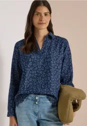 Langarm Bluse mit Laser-Print