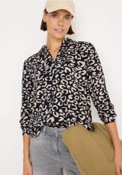 Gemusterte Bluse