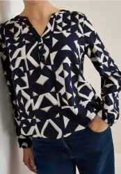 Gemusterte Bluse