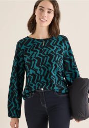 Bluse mit Grafikmuster