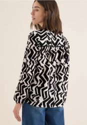 Bluse mit Grafikmuster