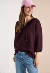 Tunika mit Split Neck aus Leinenmix