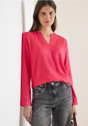 Bluse in Unifarbe