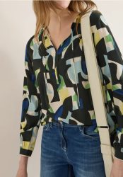 Gemusterte Bluse