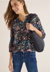 Gemusterte Bluse