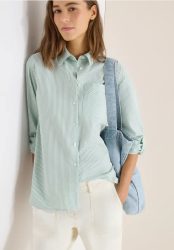 Gestreifte Seersucker Bluse