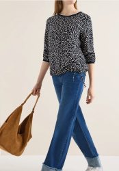 Gemusterte Bluse