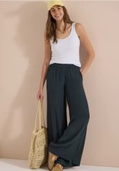 High Waist Wide Leg Hose im Loose Fit